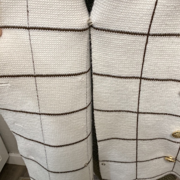 LILLY OF CALIFORNIA VINTAGE CREAM SWEATER JACKET  LARGE - Picture 9 of 16